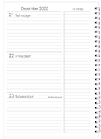 Dagbók, Nikkólína inniohald vinstri síða