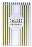 Golfið minnisbók, græn