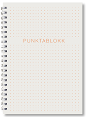 Punktablokk 14 x 19,5 cm, gormur á hlið