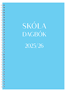 Skóladagbók, Tímalína, blá