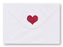 Umslag fyrir Valentínusardagskort